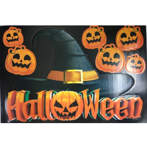 HALLOWEEN PAINEL DECOR.ABÓBORA 60X44CM