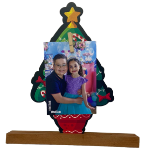  PORTA FOTO MDF 16X18CM PLACA NOEL
