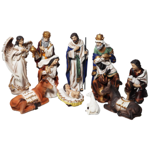  RESINA PRESEPIO 9 FIGURAS 25CM