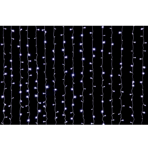 PISCA CORTINA 500 LEDS BRANCO 3X2,5M MACHO/FÊMEA