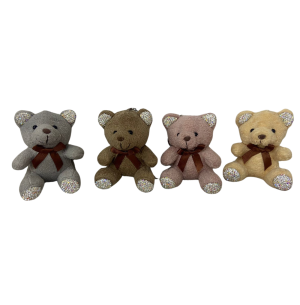 CHAVEIRO PELÚCIA STRASS URSO 9CM