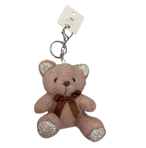 CHAVEIRO PELÚCIA STRASS URSO 9CM