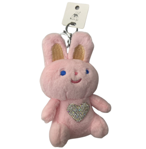 CHAVEIRO PELÚCIA STRASS COELHO 11CM