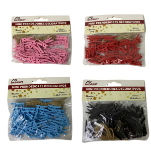 FESTA MINI PREGADOR 50UN COR