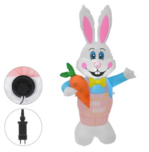 PÁSCOA COELHO INFLÁVEL LED 105CM