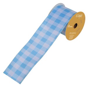 FITA ARAMADA 3,3CMX14M XADREZ AZUL