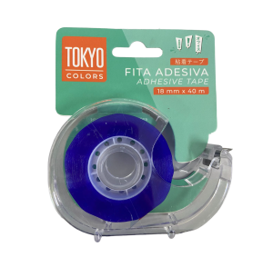 FITA ADESIVA 18MMX40M COR C/SUPORTE