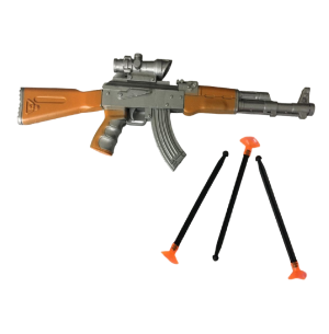 PISTOLA ATIRA DARDO 31CM 3 BALAS