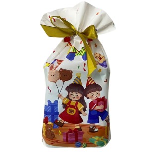 SACO PRESENTE PLÁSTICO 15X23CM 12UN