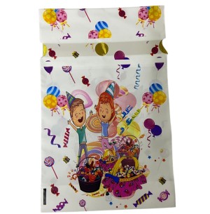 SACO PRESENTE PLÁSTICO 15X23CM 12UN