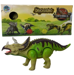 DINOSSAURO MOVIMENTO SOM LUZ 26CM