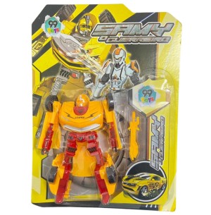 BONECO ROBÔ TRANSFORMA 19CM