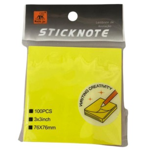 BLOCO ANOTAÇÃO ADESIVO MJ.7CM NEON