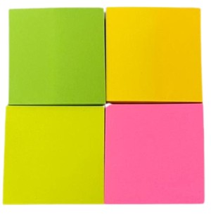 BLOCO ANOTAÇÃO ADESIVO MJ.7CM 4X1 NEON