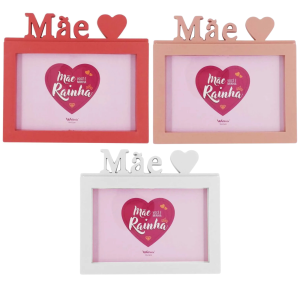 PORTA FOTO PLÁSTICO 10X15CM MÃE