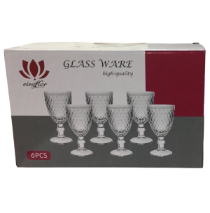 TAÇA VIDRO 330ML 6UN