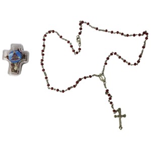 TERÇO MADEIRA CX.CRUZ N.S.APARECIDA