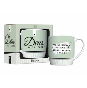 CANECA PORC.300ML URBAN DEUS HOJE E SEMPRE