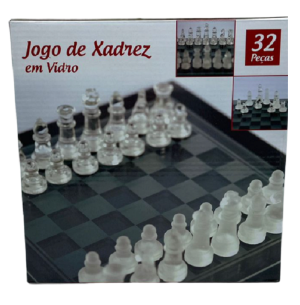 JOGO XADREZ VIDRO 20CM