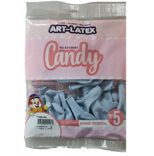 BALÃO CANDY 5 AZUL C/25