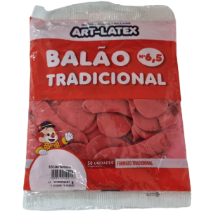 BALÃO 6.5 VERMELHO C/50