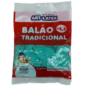 BALÃO 6.5 VERDE CLARO C/50