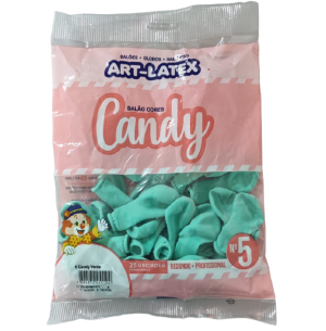 BALÃO CANDY 5 VERDE C/25