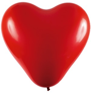 BALÃO CORAÇÃO 12 VERMELHO C/25