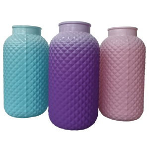 VASO VIDRO 20CM COR