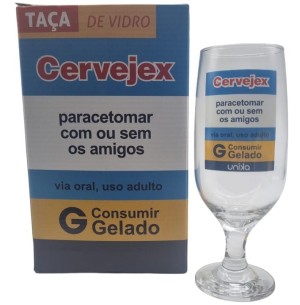 TAÇA VIDRO 300ML CERVEJEX