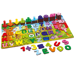 PEDAGÓGICO MONTESSORI ALFABETO E NÚMEROS 115PÇS