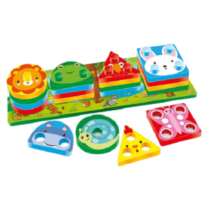 PEDAGÓGICO FORMAS GEOMETRICAS ANIMAIS 27PÇS