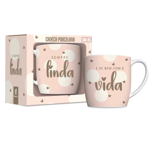 CANECA PORC.300ML URBAN SEMPRE LINDA