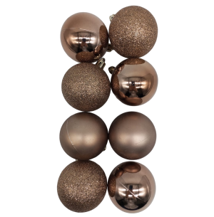  BOLA TUBO 6CM 8UN MISTA OURO VELHO