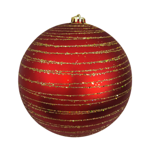 BOLA PCT 20CM DEC.GLITTER VM FOSCA