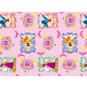 SACO METAL 30X44CM 50UN PRINCESAS