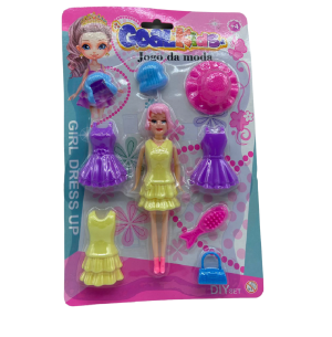 BONECA MAGRA 15CM ACES.8PÇS