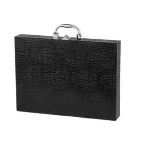 FAQUEIRO INOX 24PÇS MALETA MADEIRA