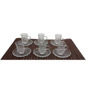 XÍCARA VIDRO CAFÉ 58ML 6PÇS C/PIRES