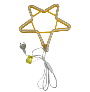 PISCA ESTRELA NEON 30CM AMARELO