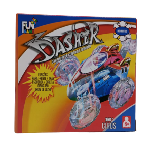 CARRO CONTROLE MALUCO 13CM 360° LUZ