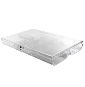 PORTA JÓIA ACRÍLICO 18X13CM 12 DIV.