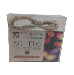 FIO FADA 50 LEDS AP.5M COLORIDO