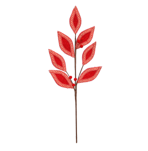 GALHO FOLHAS 62CM BORDA XADREZ