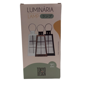 LAMPIÃO VIDRO AP.LED 22CM VELA