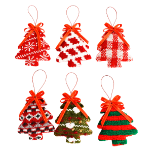 ENFEITE ÁRVORE TRICOTADO 9CM