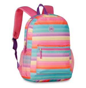 MOCHILA 41CM 2 DIVISÕES ARCO IRIS