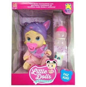 BONECA LITTLE DOLLS SONINHO FAZ XIXI