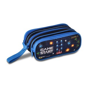 PORTA LÁPIS 20CM 3 DIVISÕES GAME STAR