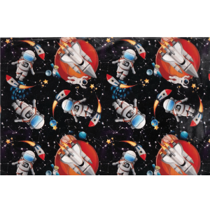 SACO METAL 20X29CM 50UN ASTRONAUTA